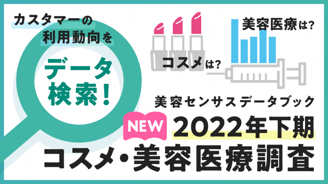 コスメ・美容医療のデータを追加！美容センサスDATABOOK