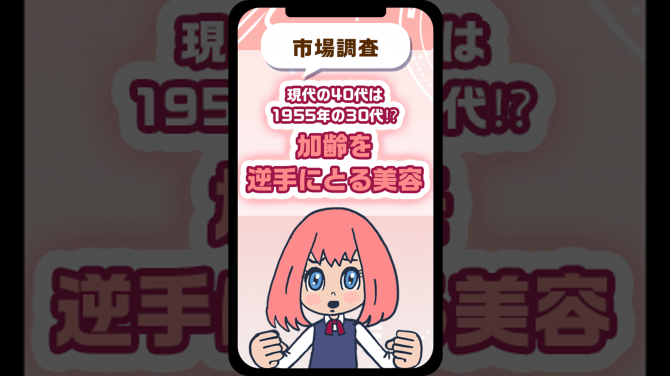 現代の40代は1955年の「30代⁉」加齢を逆手に取る美容とは？
