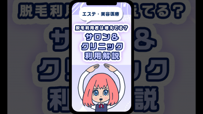 脱毛利用者は増えてる？サロン＆クリニック利用解説