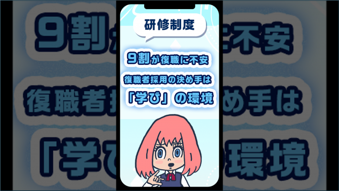 9割が復職に不安・復職者採用の決め手は「学び」の環境