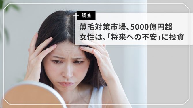 ＼市場規模を初公開／薄毛に関する意識調査2025